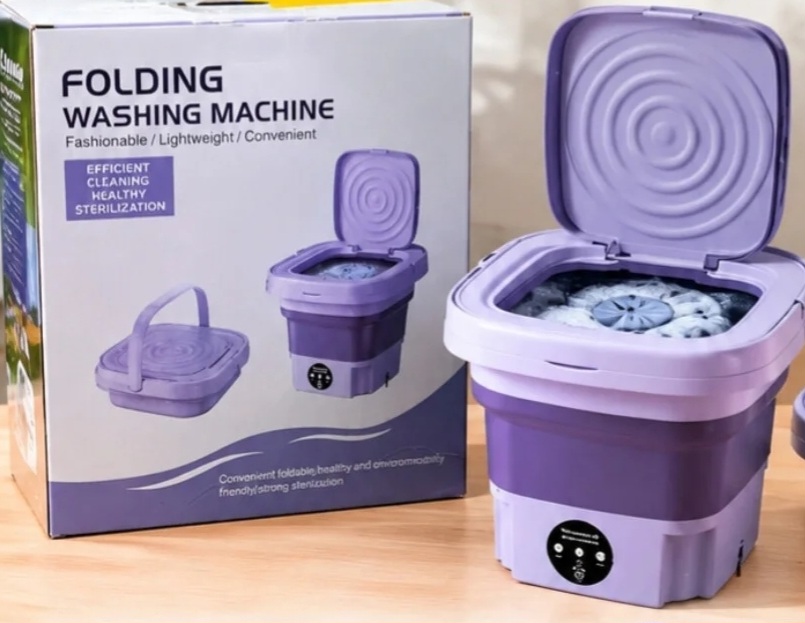 ​مینی واش و ماشین لباسشویی تاشو مسافرتی (Folding Washing Machine)